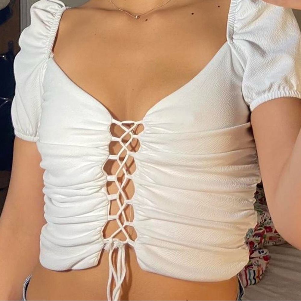 ASOS Women's White Crop-top